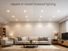 Square or Round Recessed Lighting Pros & Cons Square or Round Recessed Lighting