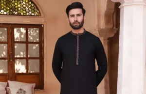 Black Wash and Wear Kameez Shalwar Must Have in Every Mans Wardrobe Black Wash and Wear Kameez Shalwar
