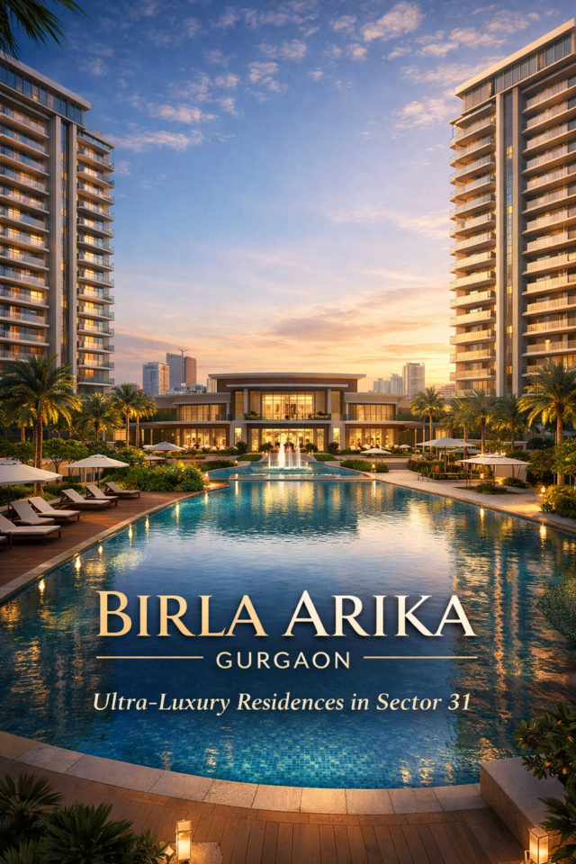 Birla Arika golden hour luxury complex