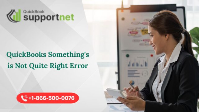 QuickBooks Something's is Not Quite Right Error