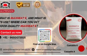 What is Maxheat K, and What is Its Use? Where Can You Get Good-Quality Maxheat K? Understanding Refractory Castables in Modern Industries What Are Refractory Castables? In industries where extremely high temperatures are used, conventional materials are not able to withstand the high temperatures. At this point, refractory materials play an important role. Among the various refractory materials available today, refractory castables are one of the most used forms of monolithic refractory materials, owing to their durability, flexibility, and resistance to high temperatures. A refractory castable can be described as a combination of refractory aggregates, binders, and additives that can be mixed with water and cast into molds or structures, where it can be hardened to form strong, heat-resistant materials. Refractory castables can be divided into different forms, namely dense conventional castables, low-cement castables, and insulating castables, based on specific requirements and applications. One of the most trusted and used materials of this kind is Maxheat K, which can be described as a high-quality refractory castable that possesses high strength and resistance to high temperatures. It can be used as fire cement or refractory cement, which can be applied to various furnaces and heating equipment. With the increasing demand for materials that can be trusted to operate at high temperatures, materials like Mahakoshal Maxheat K have become an integral part of various industries today. Importance of Refractory Materials in High-Temperature Industries For instance, one could consider a steel furnace operating at temperatures beyond 1500-1600°C. Without refractory materials, such equipment would soon disintegrate. In many ways, refractory materials could be described as the unsung heroes of many industries. Without refractory materials, many modern industrial processes would simply not exist. Steel plants, rolling mills, cement plants, and power plants are some of the many industries that use refractory materials in their operations. These materials ensure that equipment is protected from various factors such as thermal shock, heat dissipation, and equipment longevity. According to statistics, modern high-alumina refractory castables are capable of withstanding temperatures beyond 1600°C. It is here that the Maxheat K refractory castable differs from the rest. It has a high alumina content coupled with specialized binders that make it a dense and strong material that can withstand the rigors of the industrial environment. It is not only heat-resistant but also retains its strength when subjected to heavy mechanical stress. It is because of this that Maxheat K is used in heavy industrial applications. What is Maxheat K? Maxheat K is a dense refractory castable with high alumina content, which makes it suitable for use at very high temperatures. It is commonly used to make furnace linings, boilers, and kilns. It is normally made using high-purity alumina aggregates, calcium aluminate cement, and special additives. The refractory castable has 60% Al2O3, which makes it very effective at such high temperatures. The refractory castable has been designed to be very effective at such high temperatures due to the presence of alumina. Alumina-based refractory castables are known to be very effective at such high temperatures since they are not affected when subjected to such extreme heat. When mixed with water and poured into position, the refractory castable will be effective at withstanding mechanical stresses. Composition and Material Structure of Maxheat K Another significant characteristic of Castable K is that it has a hydraulic bonding nature, which means that it sets and hardens after being mixed with water. After being properly cured and fired, it has a mechanical strength that is extremely high. This makes it suitable for use in conditions where equipment is subjected to continuous thermal cycling, heavy loads, and molten materials. In industrial applications, Maxheat K can be classified as a dense conventional castable. It is also known as dense concentional castables in the refractory industry. These types of materials are designed to provide a combination of strength, heat resistance, and durability. Because of this, they are often used in the construction and repair of high-temperature structures where refractory bricks are no longer sufficient. Why Maxheat K Is Also Known as Whytheat K Many people in the refractory industry often refer to Maxheat K as Whytheat K, and this can sometimes cause confusion among buyers. However, the fact is that both names tend to point towards the same kind of high-alumina refractory castables used in heavy-duty thermal applications. The difference usually lies in the brand name or the specifications provided by the manufacturer, but not in the basic properties of the material. Maxheat K and Whytheat K tend to have the same properties, including high thermal resistance, dense composition, and high mechanical strength. They are used in sectors where the temperature may go as high as 1600°C, and they are used for making furnaces, kilns, boilers, and other high-temperature equipment. In the Indian refractory sector, Mahakoshal Castable K has emerged as a brand that is trusted for its reliability and quality. The product is distributed by BM Enterprises to industries in the Delhi NCR, Faridabad, Gurgaon, and other industrial areas, so that the manufacturers receive quality refractory materials for their use. Key Features of Maxheat K Refractory Castable High Temperature Resistance – Capable of withstanding temperatures up to 1600°C, ideal for furnace, kiln, and boiler applications. High Alumina Content – Composed of about 60% alumina, giving it high thermal stability and strength. High Mechanical Strength – Has high cold crushing strength, making it durable even under heavy industrial loads. Good Thermal Shock Resistance – Capable of withstanding high heating and cooling rates without cracking. Dense Conventional Castable – Has a compact and strong refractory lining with long service life. Chemical and Slag Resistance – Resistant to chemical attack from slags, gases, and molten materials. Abrasion Resistance – Ideal for use in high wear and friction areas, such as steel plants and cement kilns. Easy Installation – Can be mixed with water and cast or vibrated directly into furnace linings. Low Maintenance Requirement – Has a durable composition that requires less frequent repairs and downtime. Good Industrial Performance – Commonly used in refractory castables, fire cements, and dense conventional castables in heavy industries. Technical Specifications of Maxheat K Standard Physical and Chemical Properties The performance of any refractory material depends on its technical specifications. Maxheat K is carefully designed to meet industrial standards for strength, density, and heat resistance. Table – Technical Specifications of Mahakoshal Maxheat K PropertyTypical ValueProduct TypeDense Conventional Refractory CastableAlumina Content~60%Maximum Service TemperatureUp to 1600°CBulk DensityAround 2.2 – 2.7 g/cm³Cold Crushing StrengthUp to 60–90 MPaInstallation MethodCasting / VibrationPackagingUsually 25 kg Bags These specifications make Maxheat K suitable for demanding industrial applications that require reliable refractory protection. Chemical Strength and Material Stability High Alumina Content: Maxheat K refractory castable contains a high content of alumina, which gives it good resistance to chemical reaction and high-temperature corrosion. Slag Resistance: The dense structure of refractory Maxheat K protects the furnace lining from penetration by slags, which might cause a chemical reaction during the process. Low Porosity Structure: The compact composition of Castable K refractory ensures that it has fewer pores, which protects it from penetration by harmful chemicals and gases. Oxidation Resistance: Mahakoshal Castable K refractory castable is able to resist oxidizing conditions, which are common in steel plants and high-temperature furnaces. Thermal Stability: The refractory castable composition ensures that it does not break even when it is subjected to heating and cooling cycles, reducing the chances of damage. Corrosion Protection: The dense structure of conventional castables, such as Maxheat K, protects them from corrosion, which might be caused by molten metals, ash, and other chemicals used in the process. Long Service Life: The composition of Maxheat K refractory castable, which has a good binding structure, ensures that it has a longer operational life as a fire cement in furnaces, kilns, and boilers. Applications of Maxheat K in Industries Industrial Furnaces: For lining high-temperature furnaces to resist high temperatures and thermal shock. Steel and Foundry Industries: For metal melting furnace linings, ladles, and runners where high-performance refractory castables are needed. Cement Plants: For kiln linings, preheater systems, and calciner sections where high temperature resistance is required. Power Plants: For boilers, combustion chambers, and ash handling sections where fire cement and high-density castables are required. Petrochemical Industry: For reactors, reformers, and process heaters where high heat and chemical resistance are needed. Incinerators: For waste incineration chambers where high heat resistance and durability are required. Glass Manufacturing Plants: For furnace walls and floors where stable high-temperature conditions are required. Heat Treatment Furnaces: For industrial ovens and heat treatment units where reliable refractory maxheat k lining is required. Boilers and Thermal Equipment: For dense conventional castables where internal boiler protection is required. Non-Ferrous Metal Processing: For aluminum, copper, and other metal melting furnaces where refractory stability is required. Pre-Installation Guidelines for Maxheat K Surface Preparation and Mixing Process In order to ensure that the refractory castable performs to the best of its ability, it is imperative that the installation process is done correctly. Before the application of the Castable K refractory castable, the surface should be clean and free of any particles such as dust, oil, or other substances. Additionally, anchoring structures may also be necessary to hold the refractory in place. The dry refractory castable should then be mixed with clean water, approximately 11-12% by weight. It should then be well mixed to a workable state to facilitate the casting or vibration process. Installation, Casting, and Curing After the refractory castable has been well mixed, it can then be poured or vibrated into the mold or structure. It should then be cured and dried in order to attain its full strength. It should also be noted that the refractory castable may require a process of heating to remove moisture. When the refractory castable is installed correctly, it will offer a strong and durable lining that can withstand harsh weather. Why Choose Dense Conventional Castables Like Maxheat K Dense conventional castables like Castable K are highly sought after due to their well-balanced properties of strength, durability, and heat resistance. Dense conventional castables are more abrasion-resistant and stronger compared to lightweight insulating castables. This makes them suitable for heavy industrial use. The materials are also flexible when it comes to installation. The fact that they can be cast on site means that engineers can create complex shapes and seamless linings that would be difficult to achieve using conventional refractory bricks. Where to Buy Good-Quality Maxheat K It is as important to find a good supplier as it is to select the material. It is always advisable to buy refractory materials from reliable distributors who assure the quality and authenticity of the material. If you are searching for the best quality Castable K or Whytheat K, BM Enterprises is one of the reliable suppliers in Delhi NCR and Faridabad. The company is a supplier of a variety of refractory materials, including: Maxheat K refractory castable Fire cement Dense conventional castables High alumina refractory castables Refractory bricks and insulation materials BM Enterprises provides reliable refractory solutions for industries such as steel plants, cement plants, boilers, and heat treatment units. Why BM Enterprises is a Trusted Supplier BM Enterprises has established a good name in the refractory market by providing refractory materials to industrial companies. They specialize in providing refractory materials that are strong enough to meet the high standards required in such applications. BM Enterprises offers refractory materials such as Mahakoshal Maxheat K, Whytheat K, refractory castables, fire bricks, insulation bricks, and ceramic fiber materials. They ensure that their refractory materials are strong enough to meet industrial requirements by procuring materials from reliable sources. For industries that require refractory materials, BM Enterprises is one such company that makes a significant impact in providing refractory materials. Conclusion In high-temperature industries, the reliability of refractory materials is an important factor in ensuring safe and efficient functioning. Castable K is one of the most popular high-alumina refractory castables because of its high thermal resistance, strength, and durability. Its ability to resist temperatures up to 1600°C makes it a popular choice for furnace linings, kilns, boilers, and other heating equipment in industries. Its dense properties, high chemical resistance, and ease of installation make it a popular choice among engineers and maintenance personnel. Whether it is a new furnace lining or a repaired one, Mahakoshal Maxheat K is a reliable choice in extreme conditions. For industries looking for good-quality Maxheat K, reliable suppliers such as BM Enterprises can provide genuine refractory materials that are made to meet industrial standards. The choice of material and supplier is an important factor in ensuring longer equipment life, increased efficiency, and less downtime. FAQs 1. What is the application of Maxheat K? The primary application of Maxheat K is as a refractory castable or fire cement for lining furnaces, kilns, boilers, and other high-temperature equipment in industries. 2. What is the temperature resistance of Maxheat K? Maxheat K has a temperature resistance of up to 1600°C, which makes it suitable for medium to high-temperature applications in industries. 3. Is Maxheat K the same as Whytheat K? Yes, Maxheat K and Whytheat K are sometimes used interchangeably since they are similar high-alumina refractory castables used in industrial furnaces. 4. Which industries use Maxheat K? Steel plants, cement plants, power plants, foundries, and petrochemical plants are some of the industries that use Maxheat K. 5. Where can I buy good-quality Maxheat K in India? You can buy Mahakoshal Maxheat K refractory castable from BM Enterprises, which is a reliable supplier of refractory products in Delhi NCR and Faridabad.