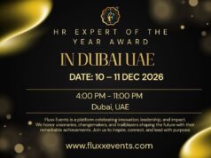 HR Expert of the Year Award – Celebrating Global Excellence at Gala Night Awards in Dubai UAE HR Expert of the Year Award - Fluxx Awards 2026
