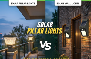 Solar Pillar Lights vs. Solar Wall Lights — What’s the Difference? solar pillar vs wall lights